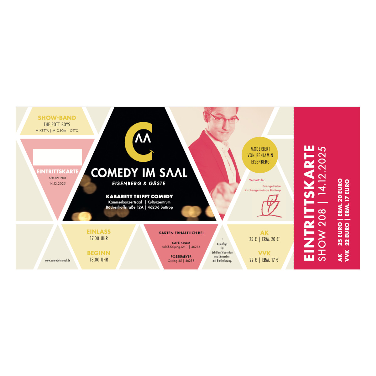 Nr. 208 // 14.12.2025 Eintrittskarte "Comedy im Saal"