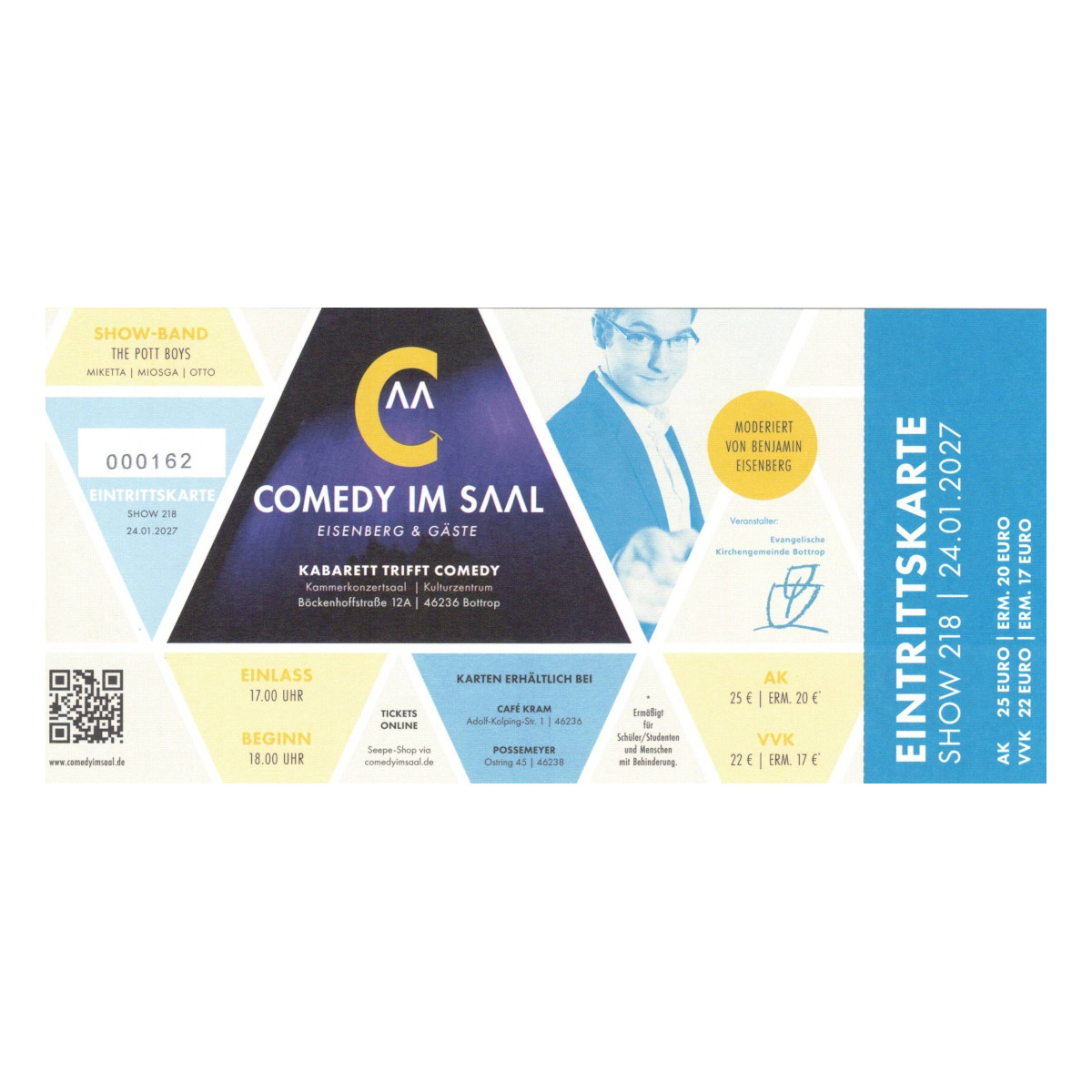 Nr. 218 // 24.01.2027 Eintrittskarte "Comedy im Saal"