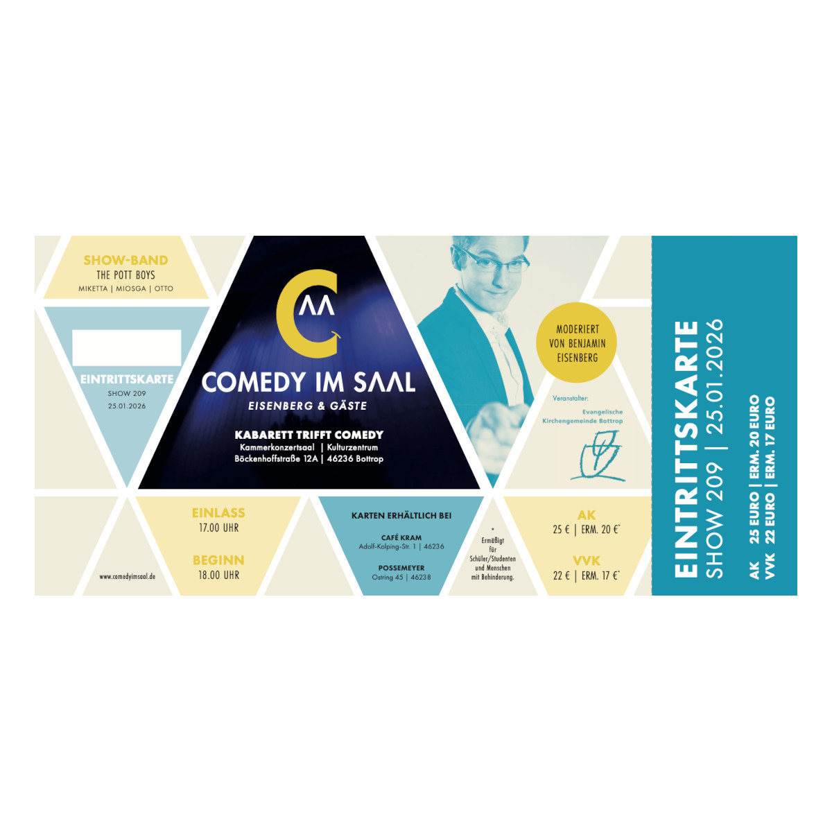 Nr. 209 // 25.01.2026 Eintrittskarte "Comedy im Saal"
